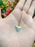 Turquoise Triangle Necklace