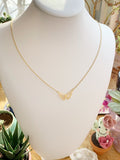 Filigree Butterfly Necklace - Gold
