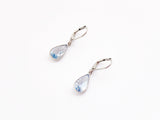 Aquamarine Earrings - Silver