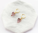 Swarovski Heart Earrings