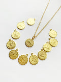 Small Zodiac Necklace - Gold