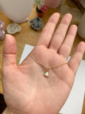 Opal Triangle Necklace - Gold