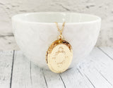 Gold Oval Locket