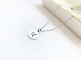 Stainless Steel Initial Necklace