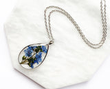 Forget Me Not Necklace - Silver