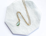 Teardrop Birthstone Necklace