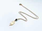 Emerald Leaf Necklace