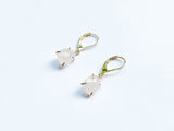 Rose Quartz Nugget Earrings