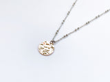 Rose Gold Disk Necklace