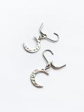 Hammered Moon Earrings