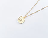 Moon and Star CZ Necklace