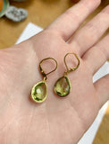 Peridot Earrings - Gold