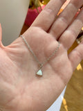 Opal Triangle Necklace