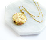 Gold Round Locket