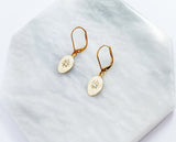 Hammered Gold Star Earrings