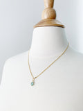 Aquamarine Marquise Necklace