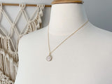 Triangle Rose Quartz Necklace