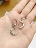 Hammered Moon Earrings