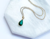 Teardrop Birthstone Necklace