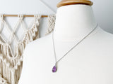 Amethyst Pear Necklace