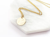 Hammered Coin Necklace