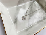Mandala and Opal Necklace - Silver