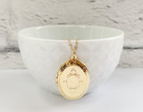 Gold Oval Locket