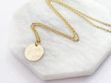 Hammered Coin Necklace