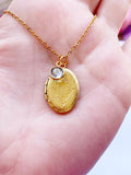 Birthstone Locket Necklace