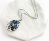 Forget Me Not Necklace - Silver