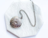 Round Floral Antique Locket