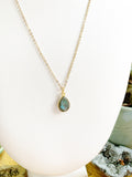 Labradorite Necklace - Gold