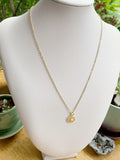 Mandala and Opal Necklace - Gold