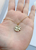 Moon and Star CZ Necklace