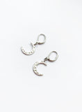 Hammered Moon Earrings