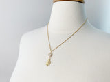 Oak Leaf Rose Quartz Necklace