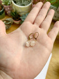 Rose Quartz Nugget Earrings