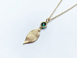 Emerald Leaf Necklace