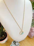 Turquoise Howlite Modern Pendant