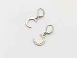 Hammered Moon Earrings