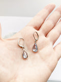 Aquamarine Earrings - Silver