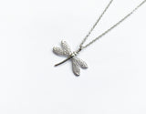 Dragonfly Necklace - Silver