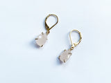 Rose Quartz Nugget Earrings