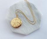 Gold Round Locket