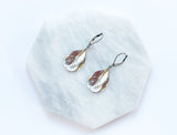 Monstera Leaf Earrings Silver