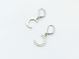 Hammered Moon Earrings