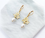 Gold Pearl Earrings