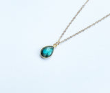 Labradorite Necklace - Gold