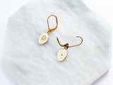 Hammered Gold Star Earrings