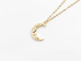Opal Moon And Stars Necklace